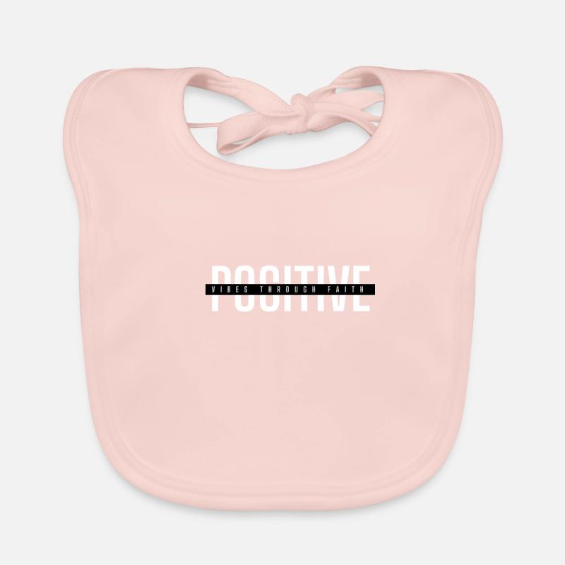 Positive Stimmung Durch Glauben Design Baby Bio-Lätzchen