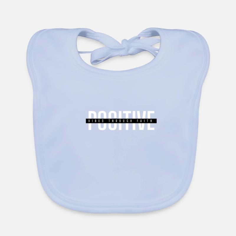 Humeur positive grâce à la conception de la foi Bavoir bio Bébé