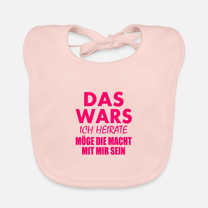 Das wars ich heirate Baby Bio-Lätzchen