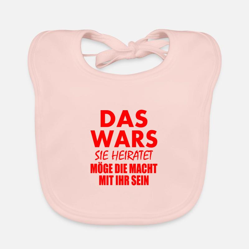 Das wars sie heiratet Baby Bio-Lätzchen