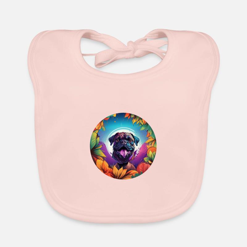 Carlin de différentes couleurs Bavoir bio Bébé
