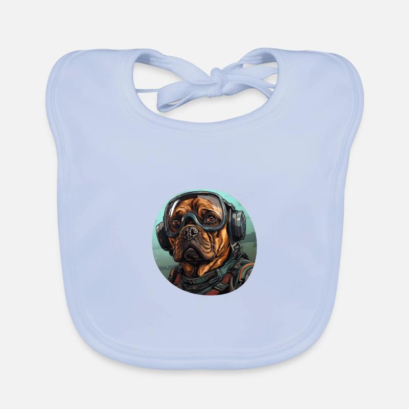 Pug Pilot Organic Baby Bibs