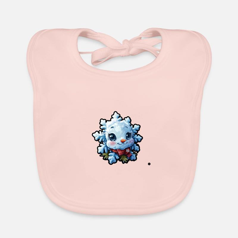 Snowflake for children Organic Baby Bibs