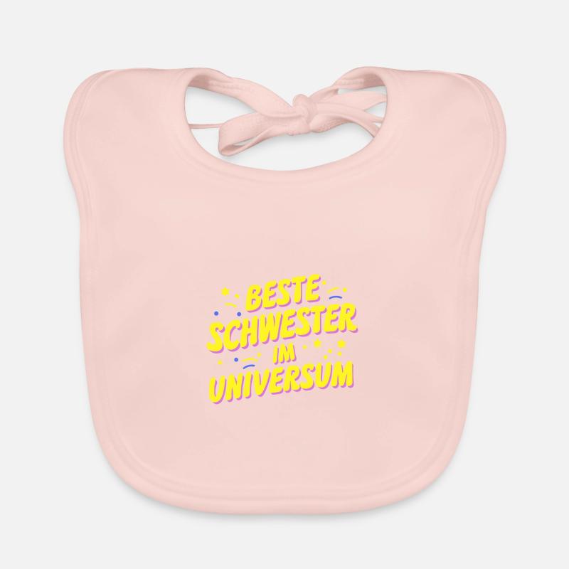 Beste Schwester Universum: Geburtstag Hochzeit Baby Bio-Lätzchen