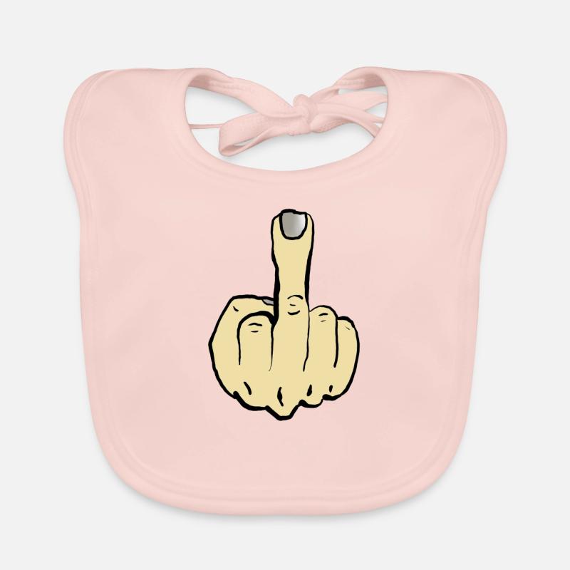 Doigts du milieu Bavoir bio Bébé