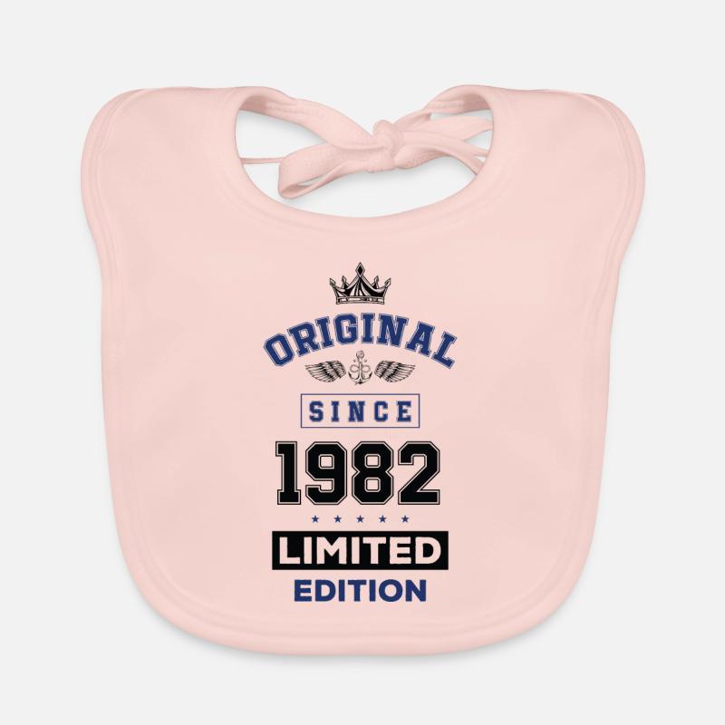 1982 limited edition birthday Organic Baby Bibs