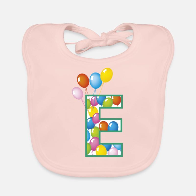 Buchstabe Und Luftballons Baby Bio-Lätzchen
