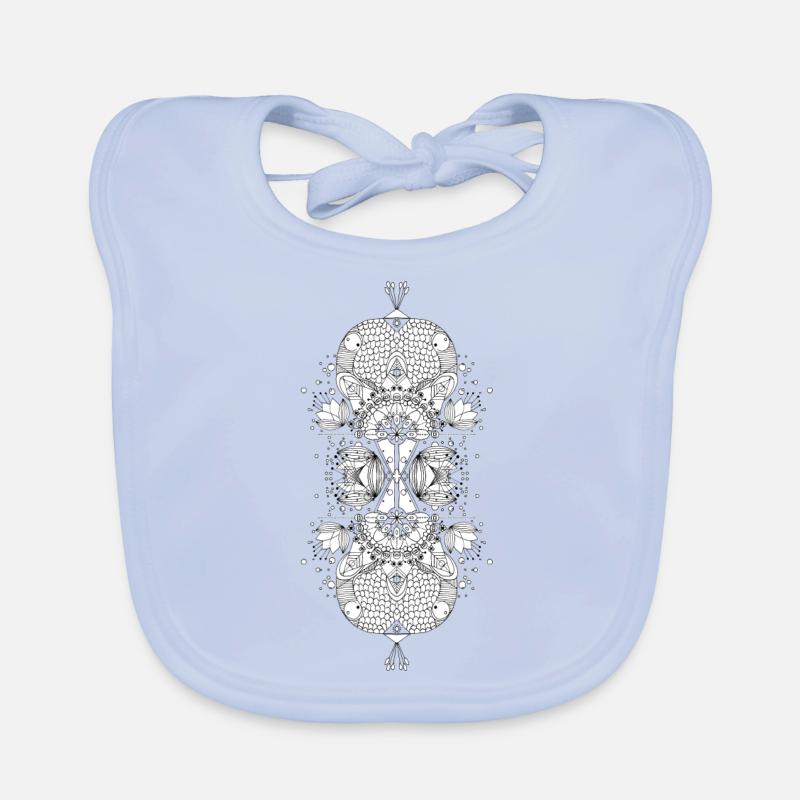 Mandala de nénuphar Bavoir bio Bébé