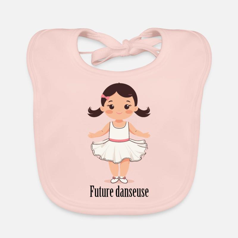 Future danseuse - Bavoir bio Bébé - rose