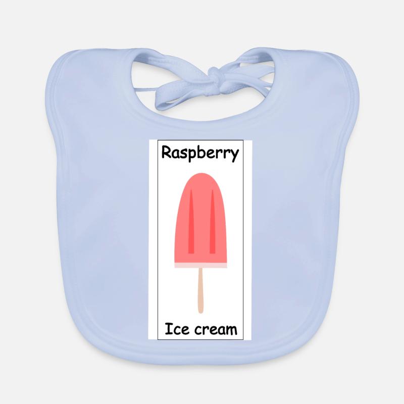 Raspberry Ice cream Organic Baby Bibs