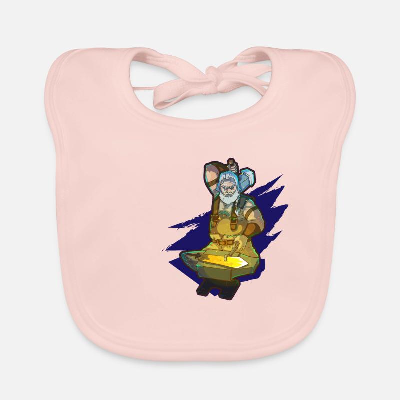 Forgeron forgeant des marteaux de sabre Bavoir bio Bébé