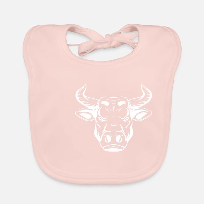 Bulle Stier Kuh Stierkopf Baby Bio-Lätzchen