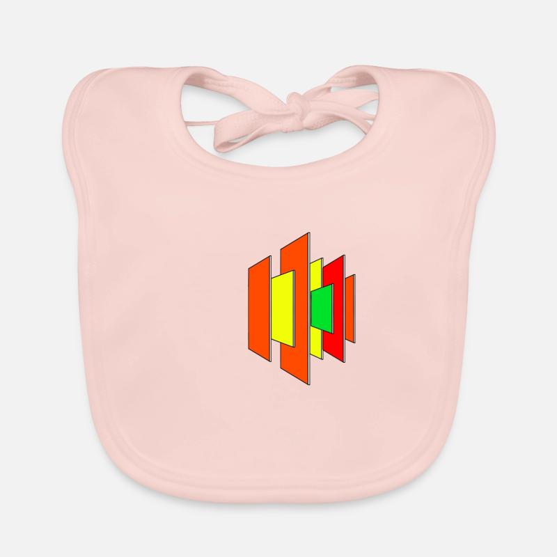 Abstract shape Colorful shapes Gift Organic Baby Bibs