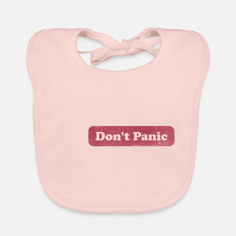 Don't Panic - Hitchhiker - Baby Bio-Lätzchen - Rose