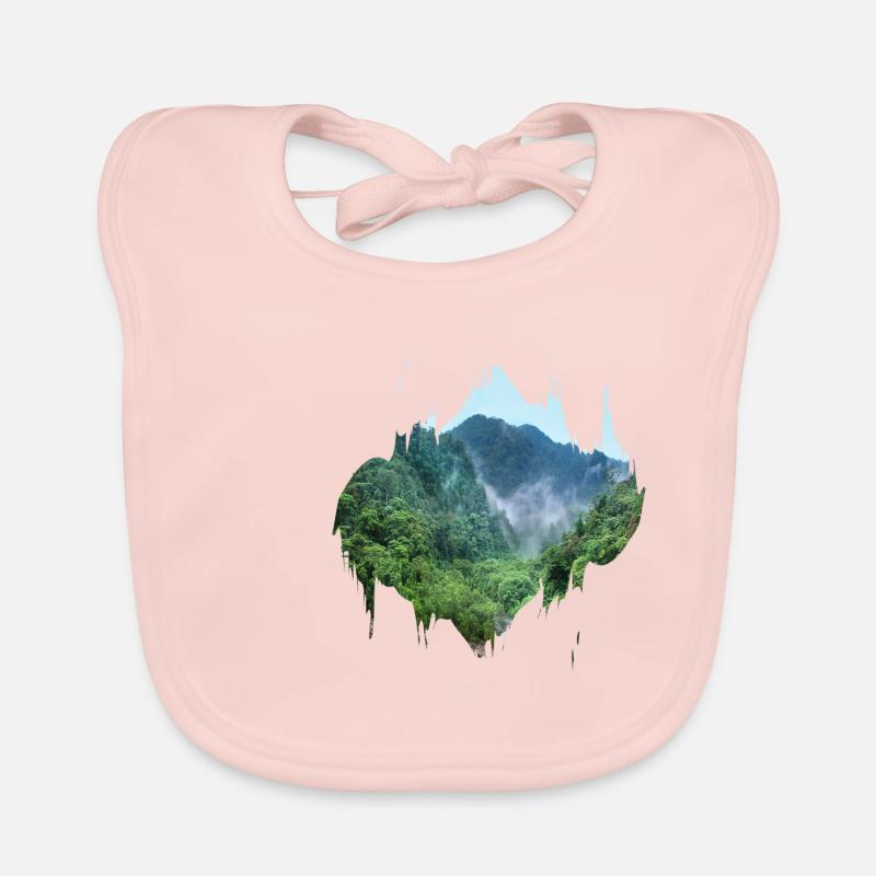Regenwald Urwald Amazonas Farbfleck Geschenk Baby Bio-Lätzchen
