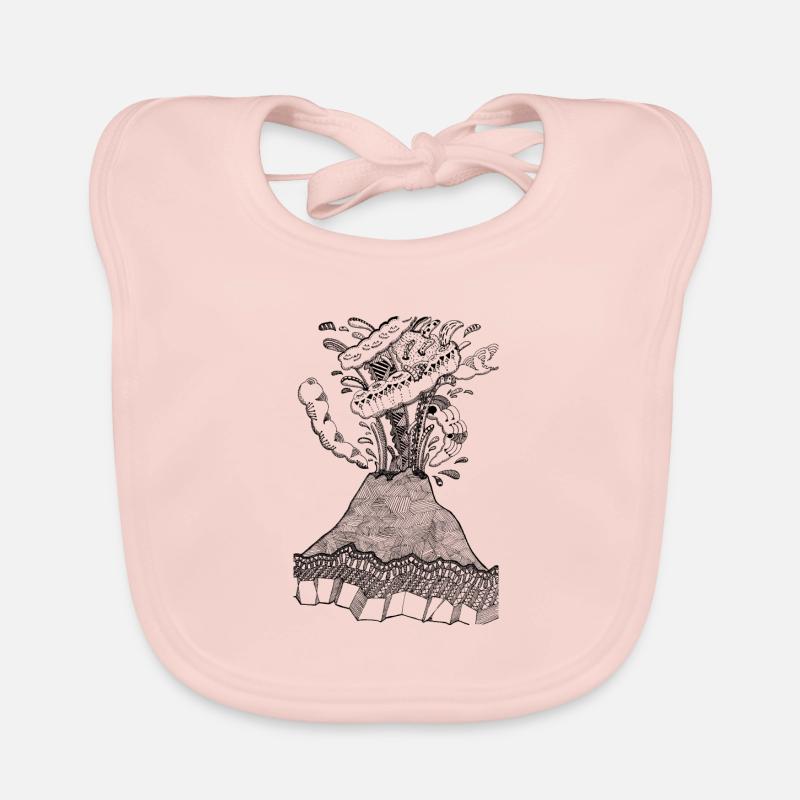 Volcano pattern Organic Baby Bibs
