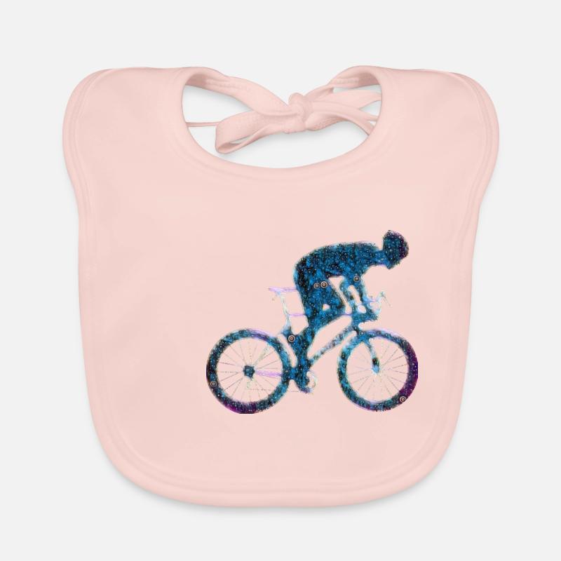 Silhouette de vélo de route Bavoir bio Bébé