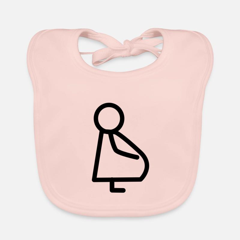 Enceinte, ventre de bébé Bavoir bio Bébé