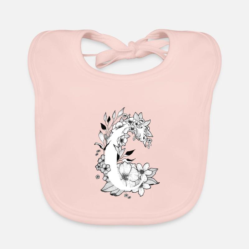 Initiale C Baby Bio-Lätzchen