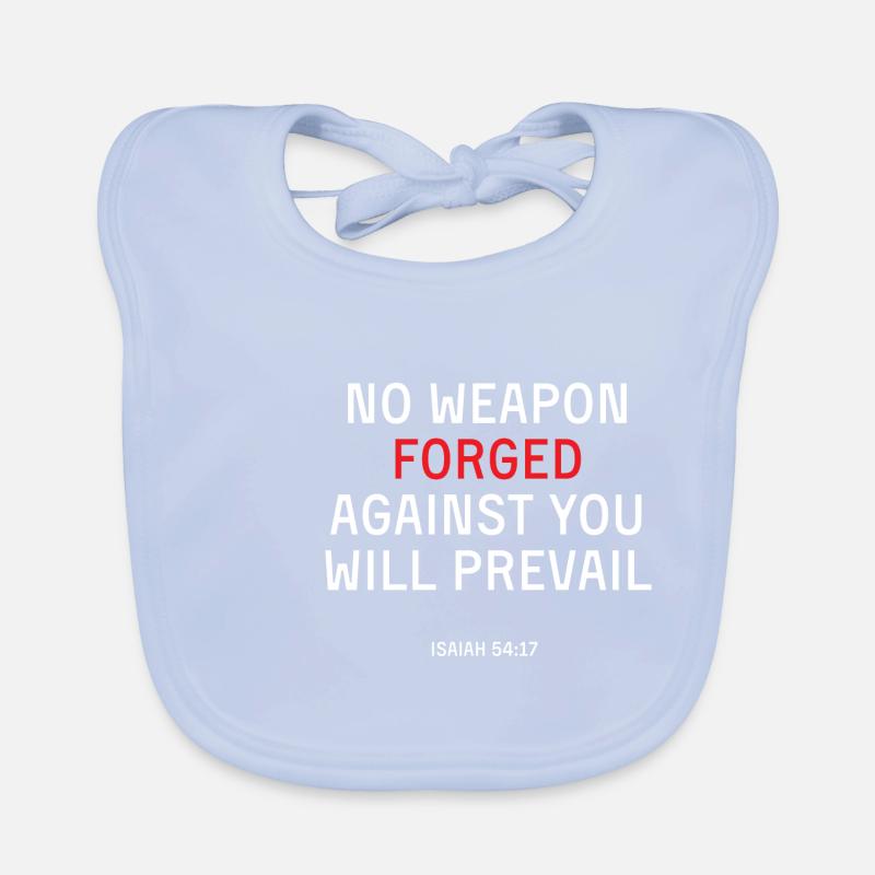Bible Scripture Isaiah 54:17 Organic Baby Bibs