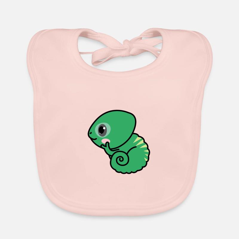Rollo le caméléon Bavoir bio Bébé