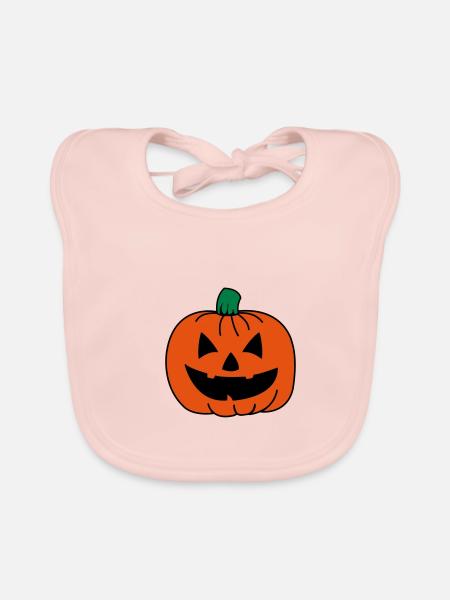 kuerbis 02 - Organic Baby Bibs - rose - Front