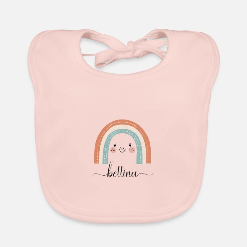 Bettina! Rainbow, customizable Organic Baby Bibs
