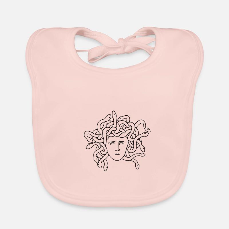 medusa face Organic Baby Bibs