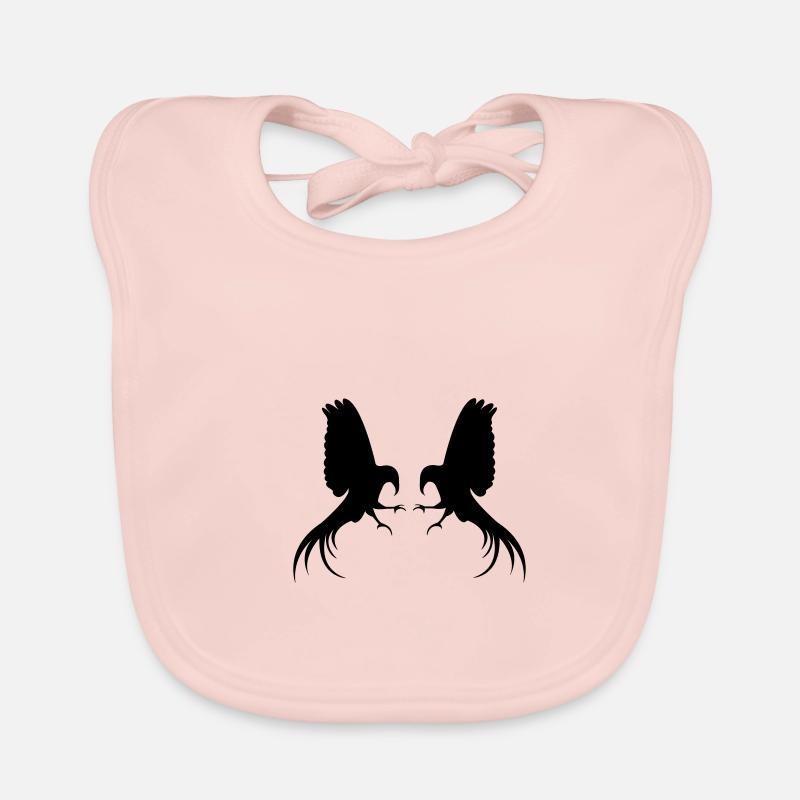 bird silhouette 2 Organic Baby Bibs