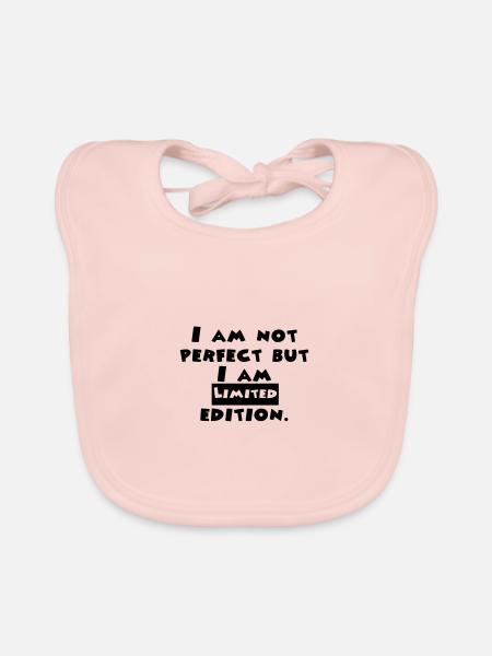 Funny Funny Funny Cool New Cool Saying Sayings - Organic Baby Bibs - rose - Front