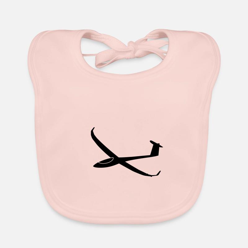 Glider Glider Glider Airplane Pilot Organic Baby Bibs