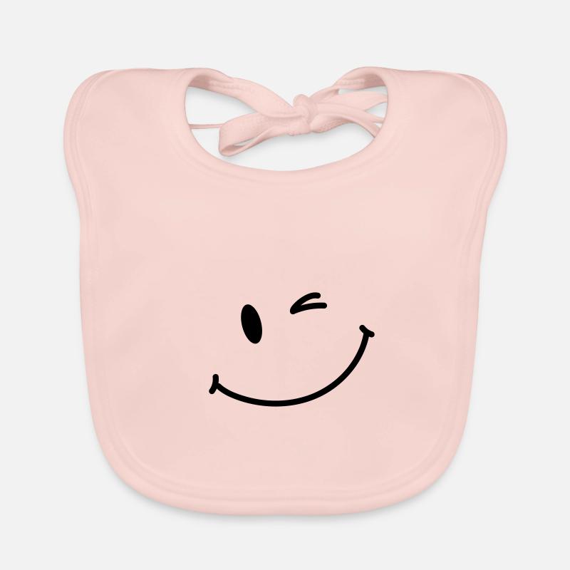 Visage heureux Bavoir bio Bébé