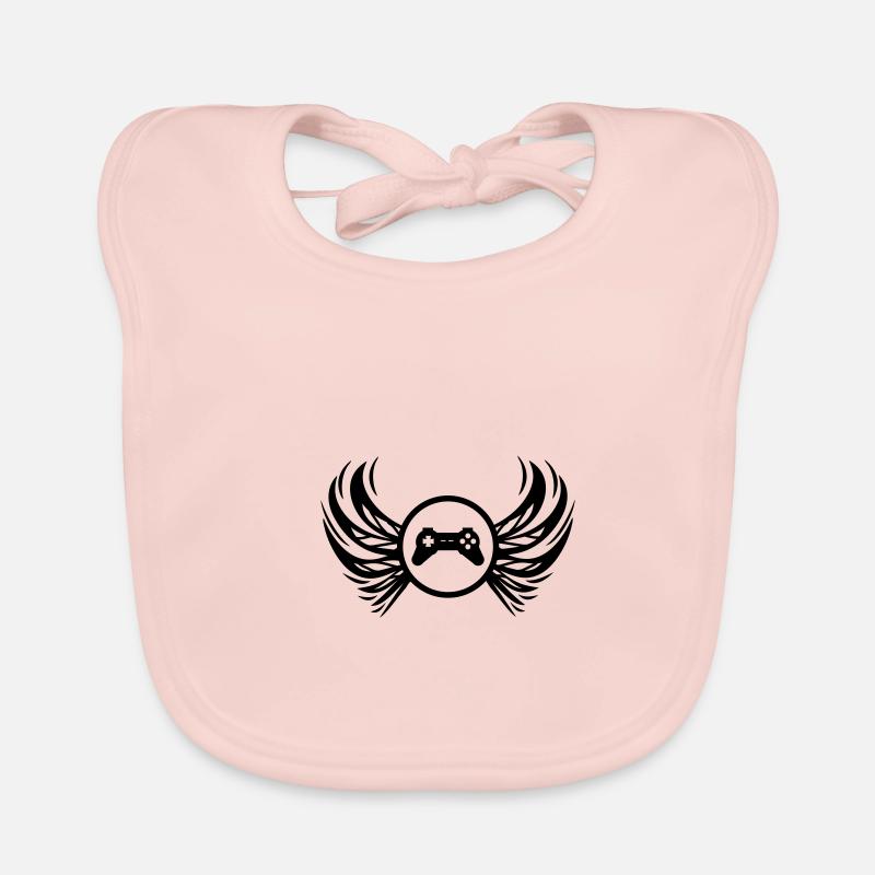 gamepad symbol Organic Baby Bibs