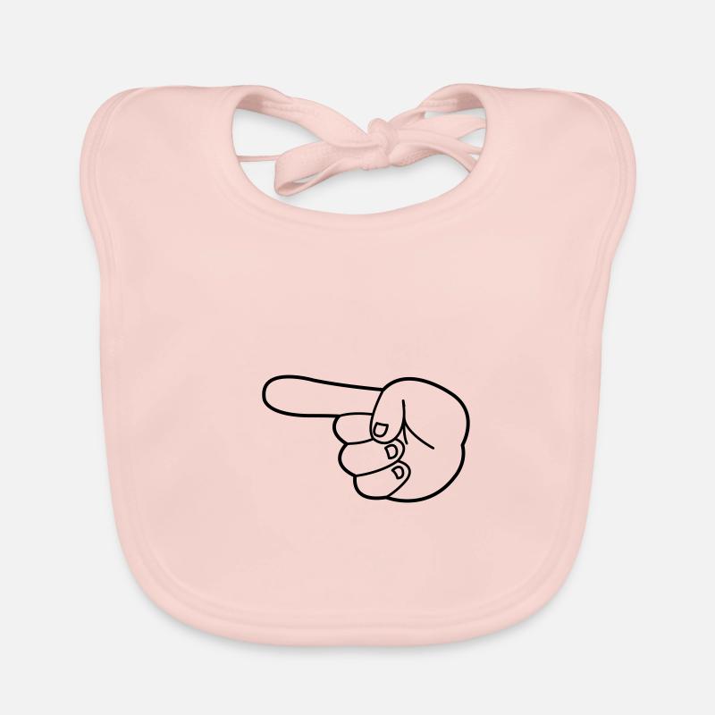 zeigefinger 01 Baby Bio-Lätzchen