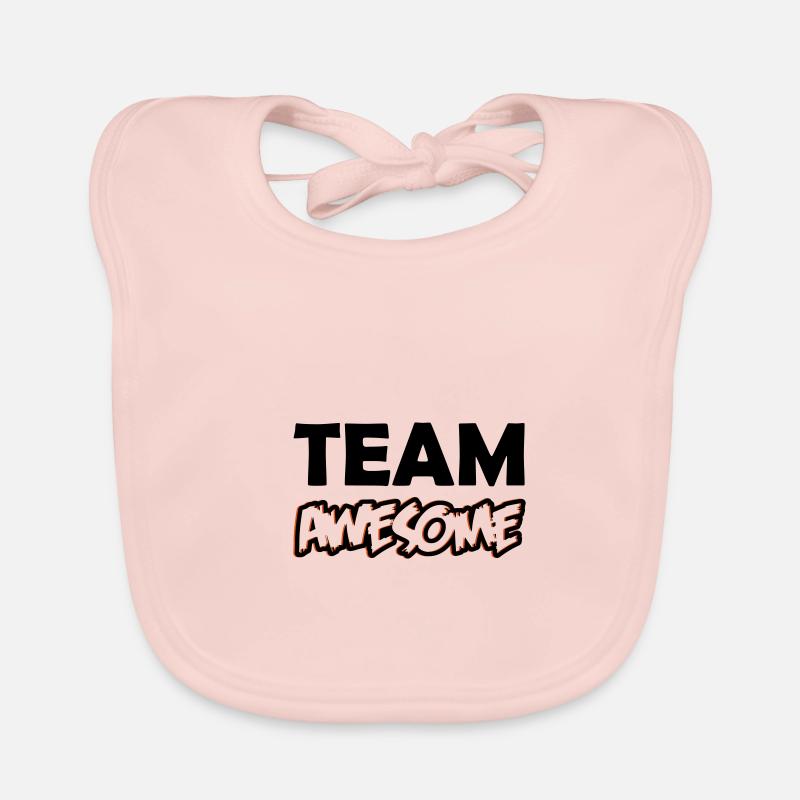 team awesome 02 Organic Baby Bibs