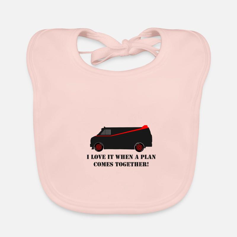 A Team - Organic Baby Bibs - rose