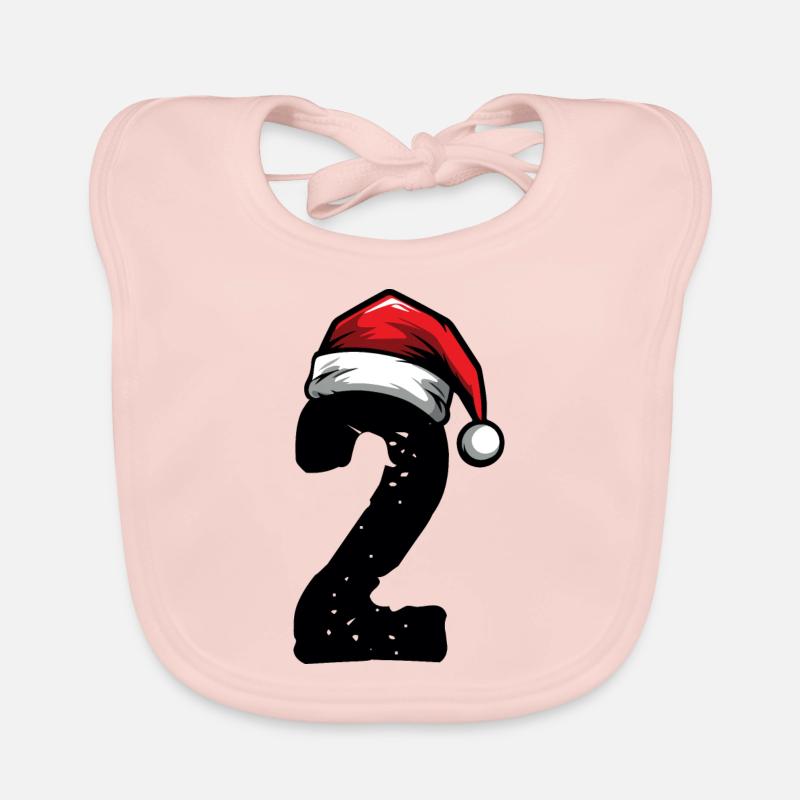 2 Numéro de Noël Bavoir bio Bébé