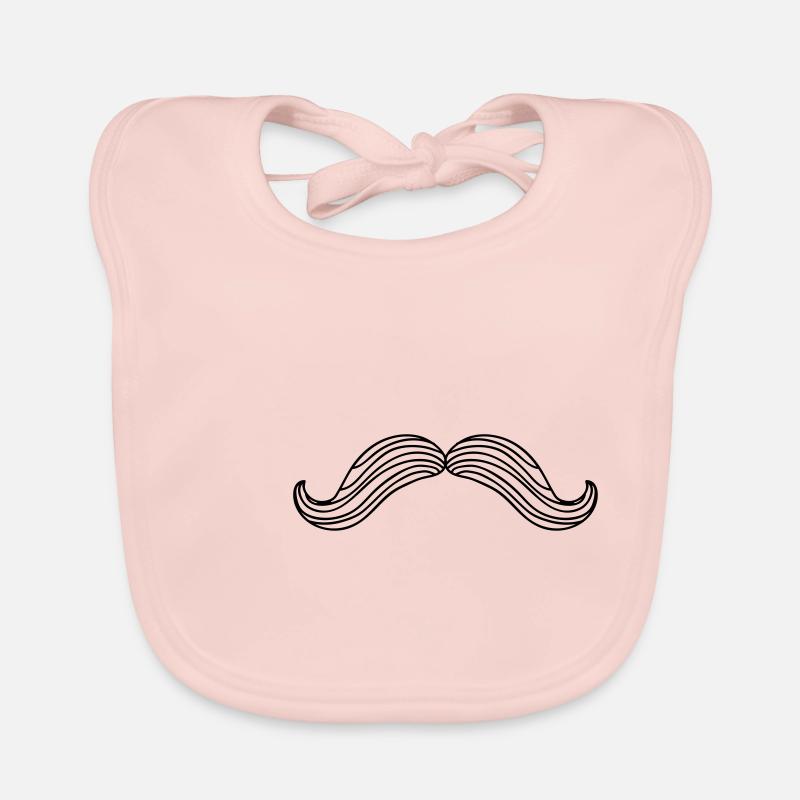 Mustache, mustache, hipster, vintage, beard Organic Baby Bibs