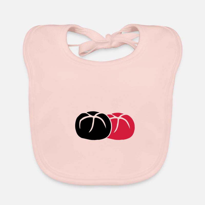 2 brooches 3 colors Organic Baby Bibs