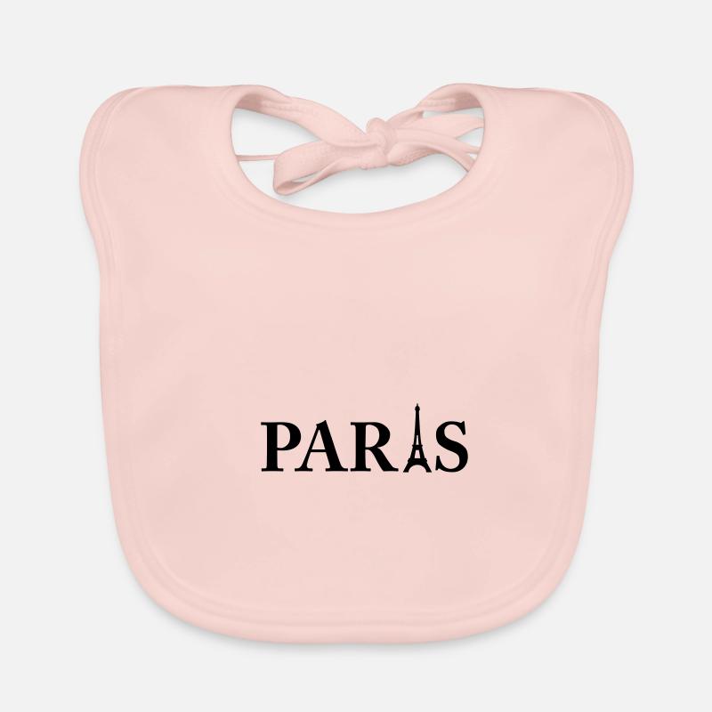 Paris - Bavoir bio Bébé - rose