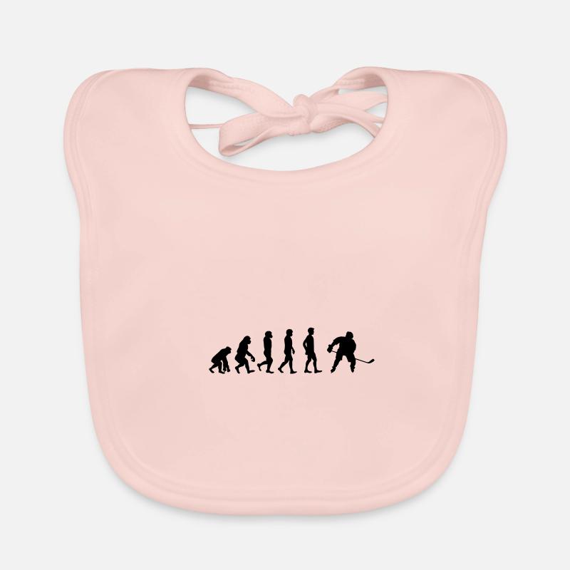 Evolution hockey sur glace | Evolution hockey sur glace Bavoir bio Bébé