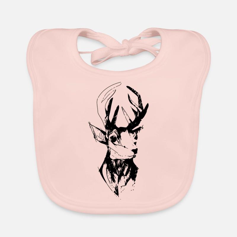 Deer Bavoir bio Bébé