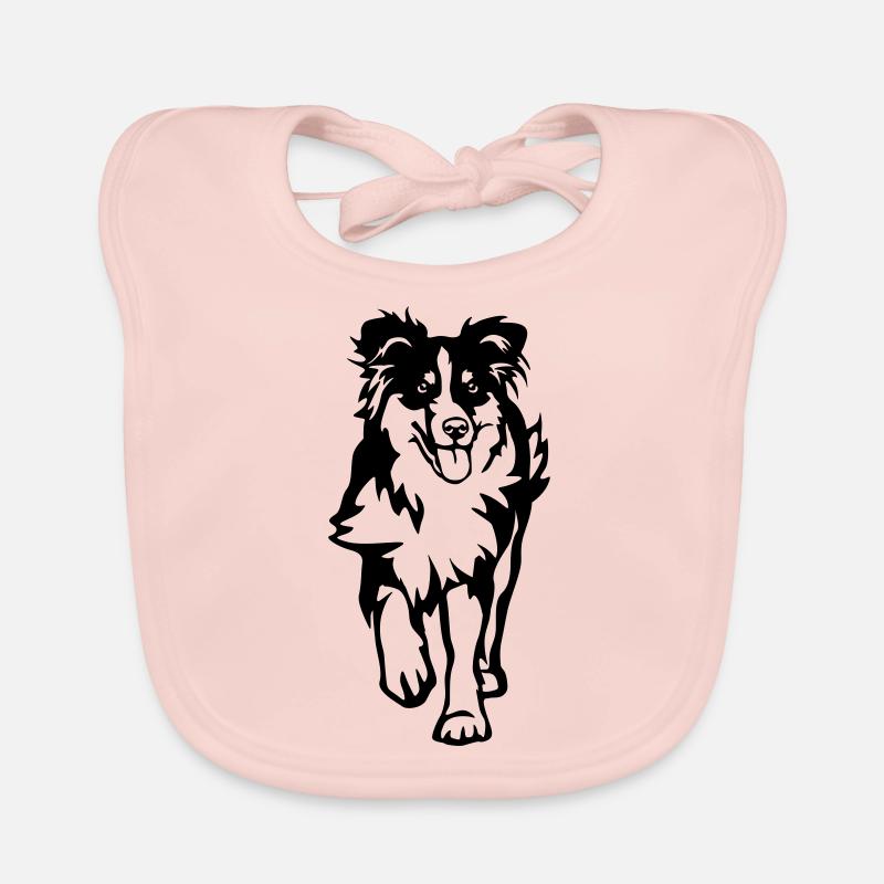 Australian Shepherd Organic Baby Bibs