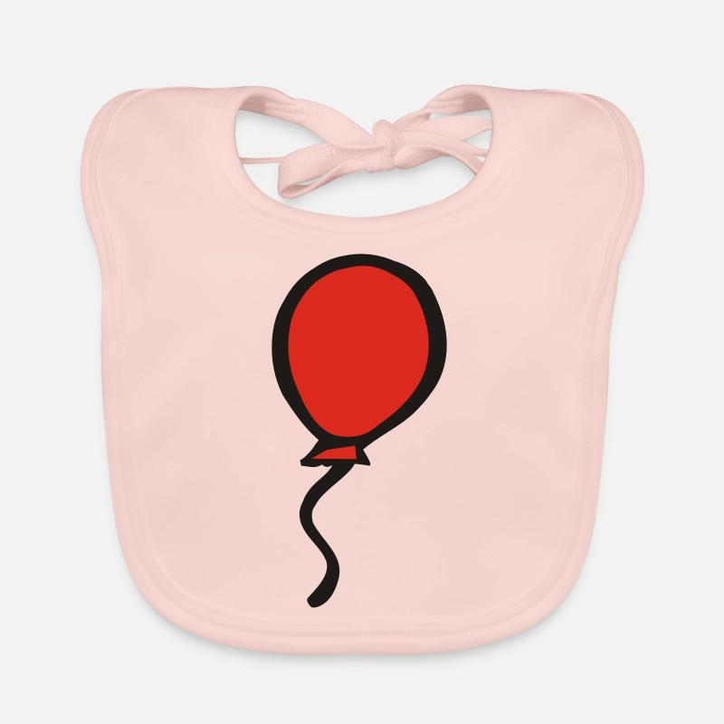 Roter Luftballon Baby Bio-Lätzchen