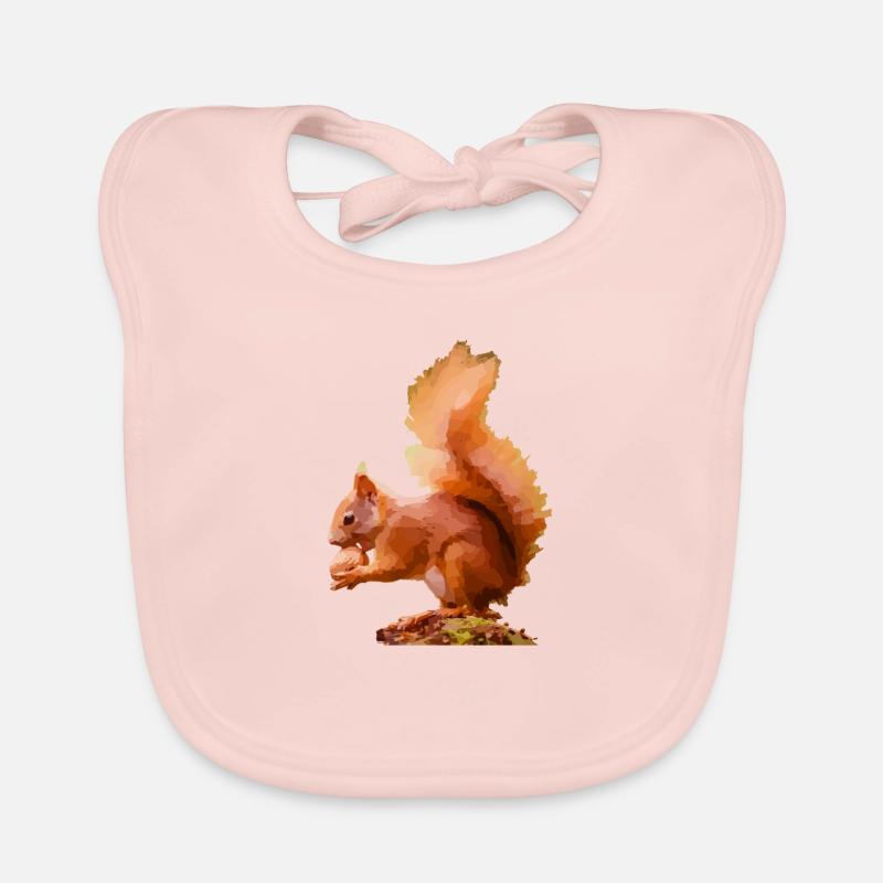 Eichhörnchen Baby Bio-Lätzchen