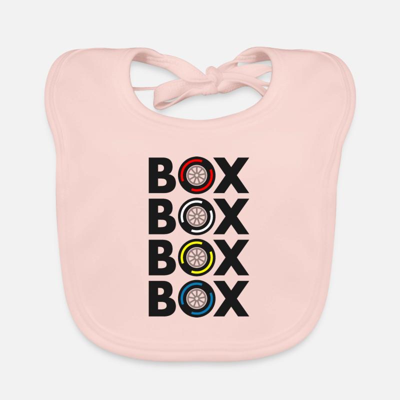 Box Box Box Box Grand Prix Tyres Compound Design Organic Baby Bibs