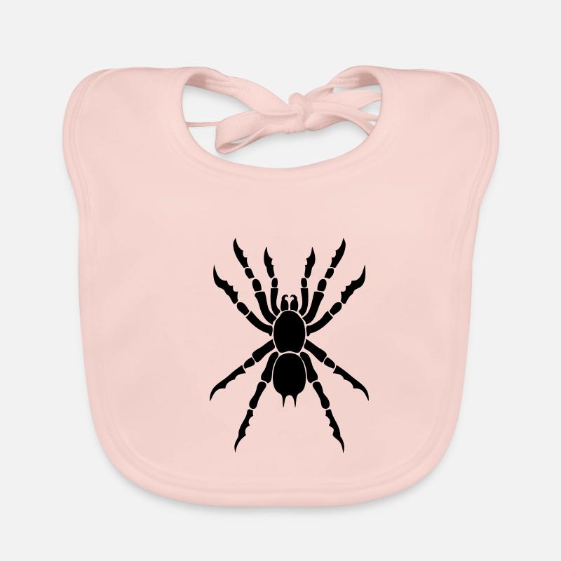 spider tarantula tribal1 Organic Baby Bibs