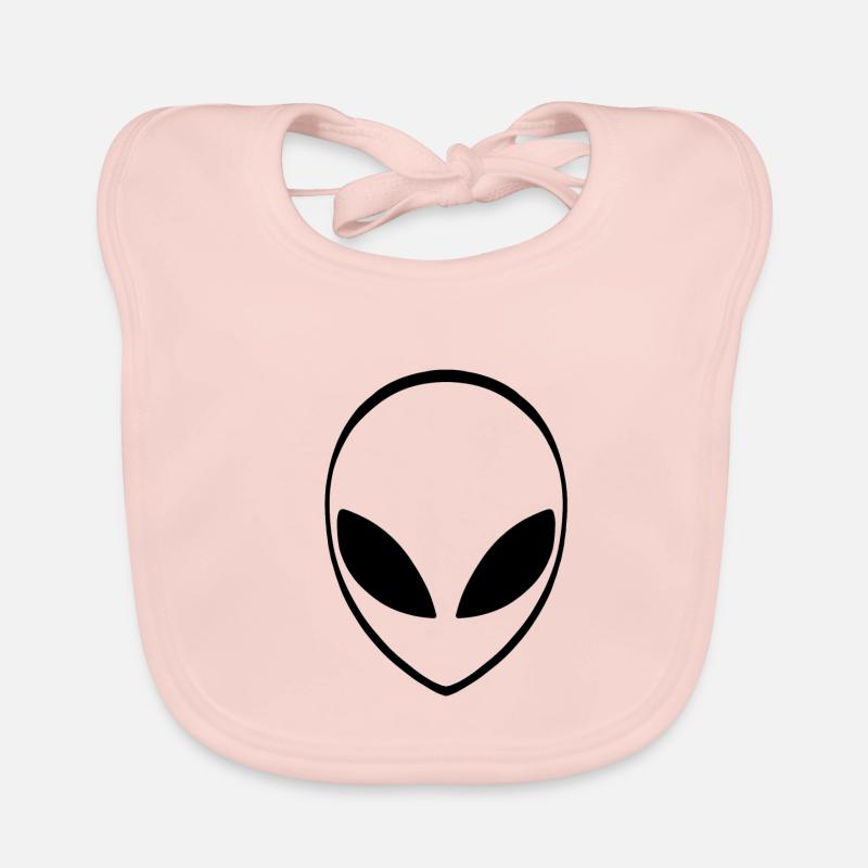 Alien Außerirdischer 80er Geschenkidee Baby Bio-Lätzchen