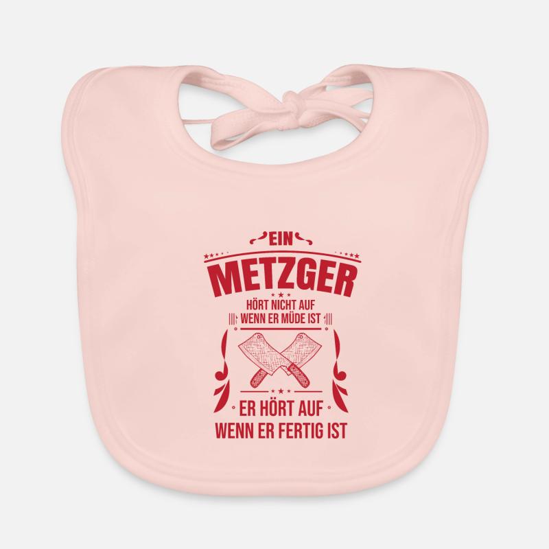 Butcher Shirt · doesn't stop · Gift Organic Baby Bibs