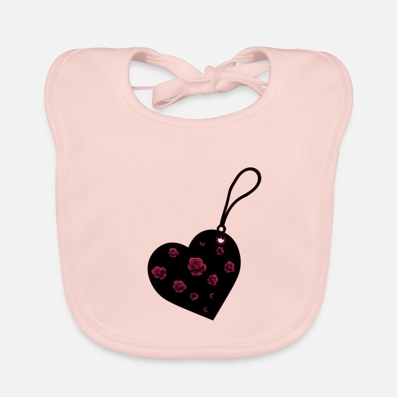 Heart Organic Baby Bibs